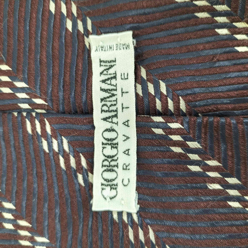 ジョルジオアルマーニ Giorgio Armani ストライプデザインネクタイ メンズ