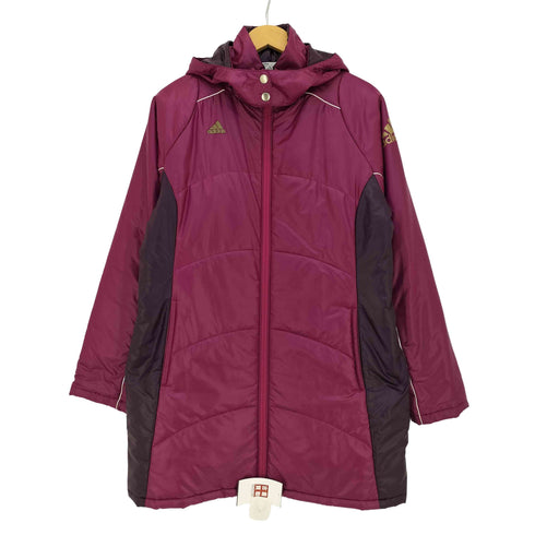 アディダス adidas CLIMAPROOF パフォーマンスロゴプリント 中綿ハーフコート ベンチコート レディース OT