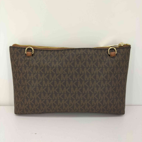 マイケルコース Michael Kors ロゴプリント レザーポーチ レディース
