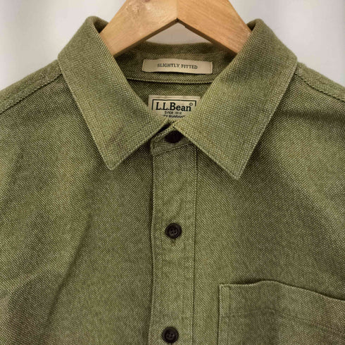 エルエルビーン L.L.Bean SLIGHTLY FITTED ロングスリーブ コットンシャツ メンズ M