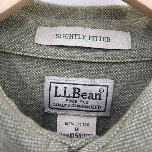 エルエルビーン L.L.Bean SLIGHTLY FITTED ロングスリーブ コットンシャツ メンズ M