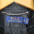 ポロバイラルフローレン Polo by RALPH LAUREN リアルレザー 本革 サイドアジャスター ジップアップ ダブルライダース ジャケット 裏地キルト 棒TALON 復刻 レディース US:6