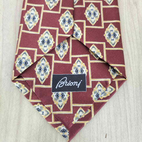 ブリオーニ BRIONI シルク100 総柄ネクタイ メンズ