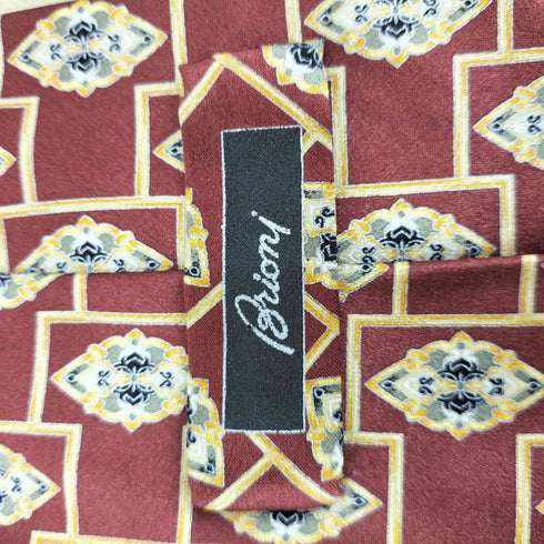ブリオーニ BRIONI シルク100 総柄ネクタイ メンズ