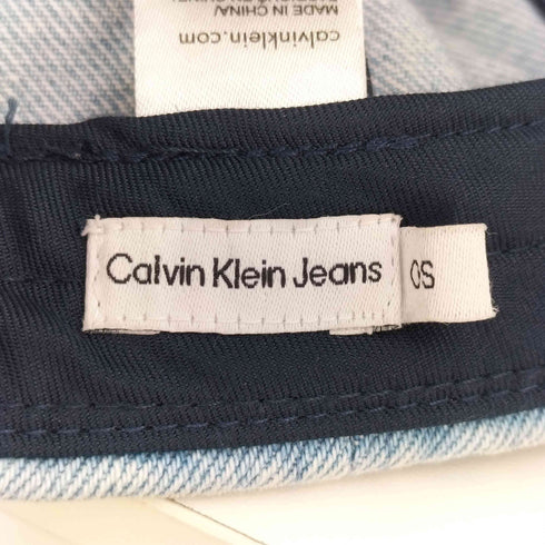 カルバンクラインジーンズ Calvin Klein Jeans ロゴ刺繍 6パネル デニムキャップ レディース
