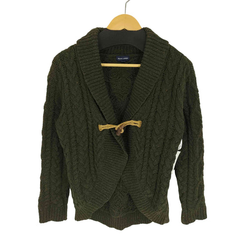 ラルフローレン RALPH LAUREN モヘア混 ショールカラー トグルボタン ウール ケーブル ニット カーディガン メンズ 160