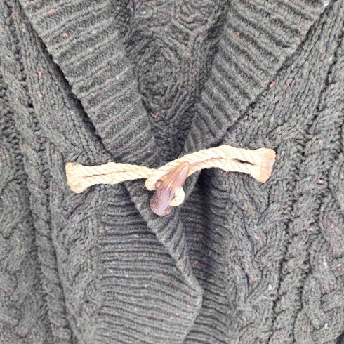 ラルフローレン RALPH LAUREN モヘア混 ショールカラー トグルボタン ウール ケーブル ニット カーディガン メンズ 160