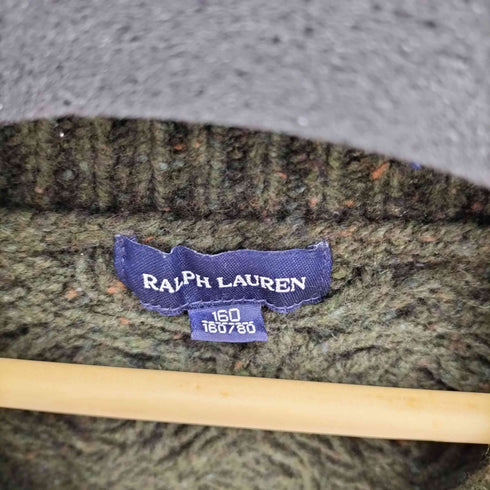 ラルフローレン RALPH LAUREN モヘア混 ショールカラー トグルボタン ウール ケーブル ニット カーディガン メンズ 160