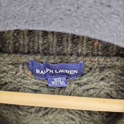 ラルフローレン RALPH LAUREN モヘア混 ショールカラー トグルボタン ウール ケーブル ニット カーディガン メンズ 160