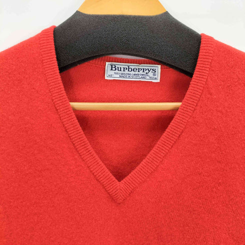 バーバリーズ BURBERRYS 90S 白タグ ウールvネックニット レディース 40