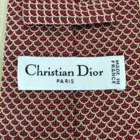 クリスチャンディオール Christian Dior シルク100 総柄ネクタイ メンズ