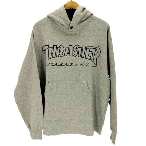 スラッシャー THRASHER ロゴプリントスウェットプルパーカー メンズ JPN:L