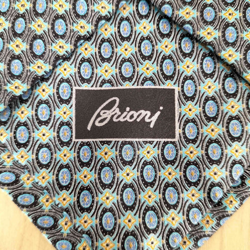 ブリオーニ BRIONI シルク100 総柄ネクタイ メンズ