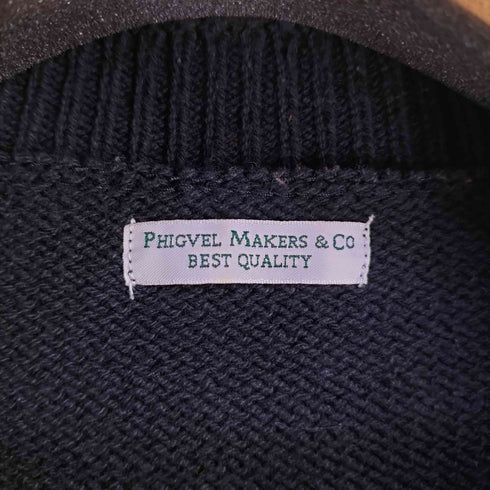 フィグベルメーカーズアンドコー PHIGVEL MAKERS & Co. SPORTING SWEATER コットンニット カーディガン メンズ JPN:2