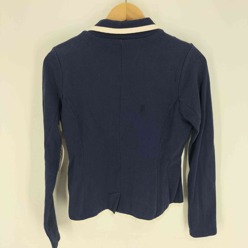 ラルフローレン RALPH LAUREN エンブレム刺繍 シングルブレスト 3B テーラード ジャケット 紺ブレ レディース 160