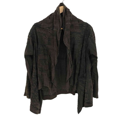 イッセイミヤケハート ISSEY MIYAKE HaaT 06SS プリーツデザイン 変形 ジャケット レディース JPN:2