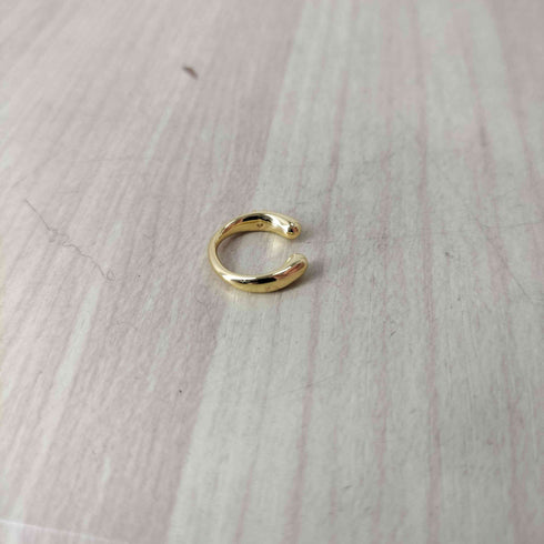 BRASS LGD表記 ストーン装飾 イヤーカフ レディース