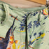ラルフローレン RALPH LAUREN STRAIGHT FIT 麻 リネン混 総柄 マリン柄 カジキマグロ ヤシの木 アロハ ショート パンツ メンズ US:32-33