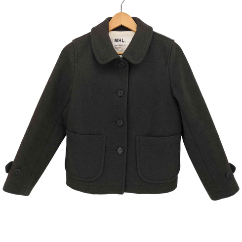 マーガレットハウエル MARGARET HOWELL ラウンドカラー ウール ショートコート レディース JPN:1