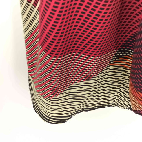 イッセイミヤケ ISSEY MIYAKE 04AW 銀タグ キカ柄 ドレープ ノースリーブ ワンピース レディース JPN:2