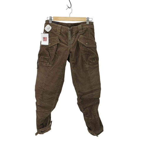 マリテフランソワジルボー MARITHE FRANCOIS GIRBAUD ギャザー コーデュロイ カーゴ カーブパンツ レディース M