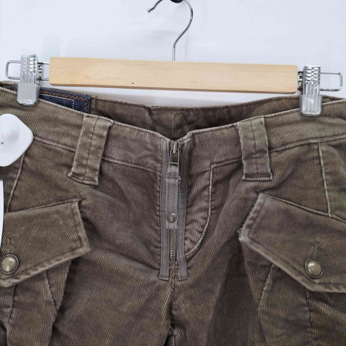 マリテフランソワジルボー MARITHE FRANCOIS GIRBAUD ギャザー コーデュロイ カーゴ カーブパンツ レディース M