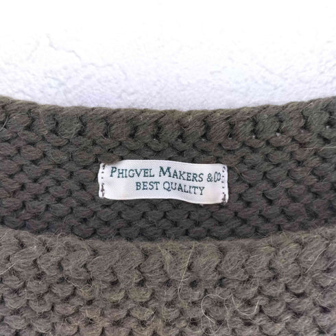 フィグベルメーカーズアンドコー PHIGVEL MAKERS & Co. アルパカ混 ニット ベスト メンズ JPN:2