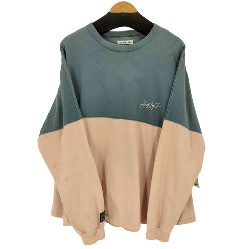 フラグスタフ F-LAGSTUF-F 刺繍デザインバイカラー L/S Tシャツ メンズ JPN:XL
