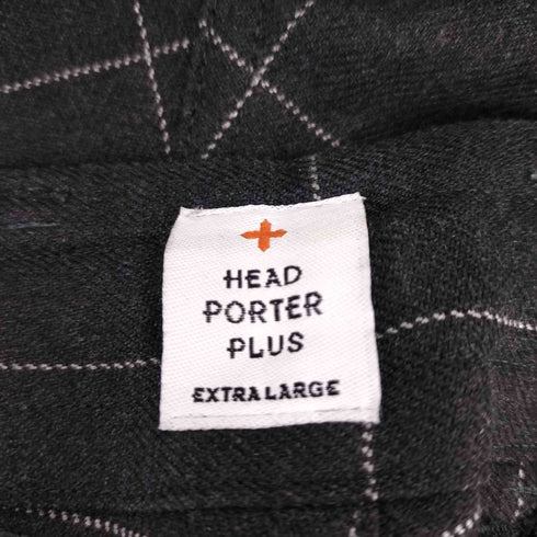 ヘッドポータープラス HEAD PORTER PLUS ペンシルチェックテーパードパンツ メンズ JPN:XL