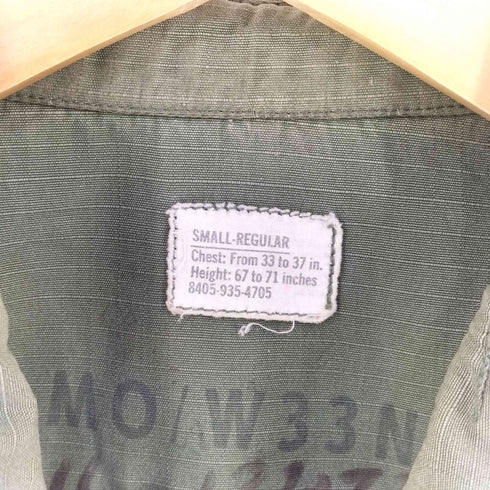 ユーエスアーミー U.S. ARMY 70S 4th ジャングルファティーグ ジャケット メンズ SMALL-REGULAR