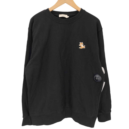 メゾンキツネ MAISON KITSUNE キツネ フォックス ロゴ ワッペン 刺繍 クルーネック スウェット トレーナー メンズ import:M
