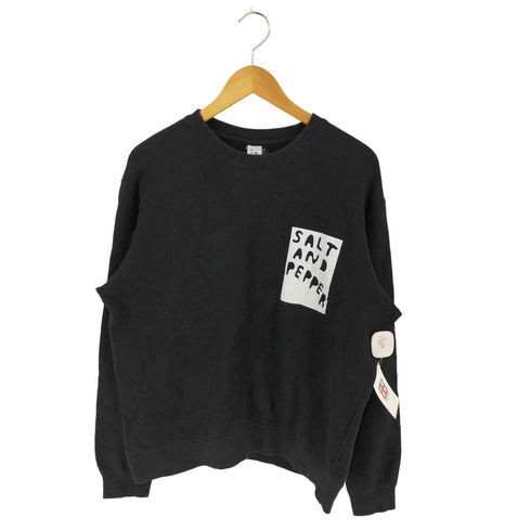 ヴァイナルアーカイブ VAINL ARCHIVE SALT AND PEPPER プリント スウェット トップス メンズ import:L