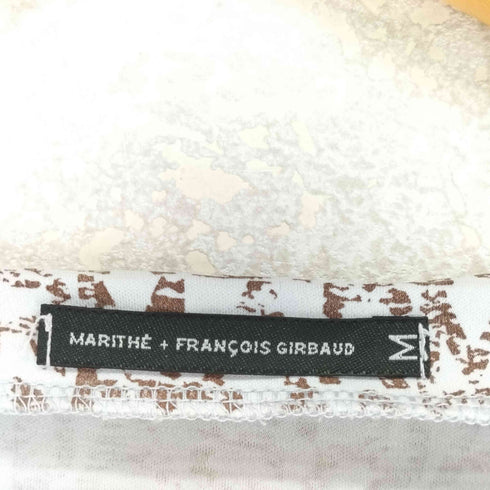 マリテフランソワジルボー MARITHE FRANCOIS GIRBAUD 総柄 Vネック カットソー レディース import:M