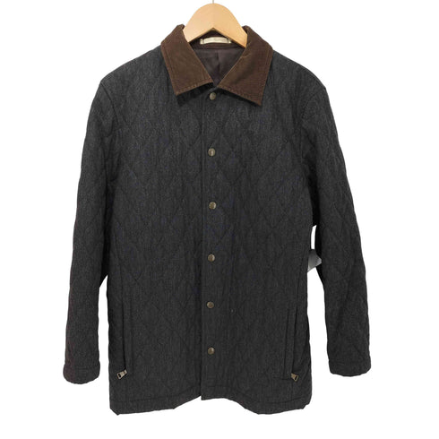 ポールスミス Paul Smith 襟コーデュロイ ウール キルティング中綿ジャケット メンズ import:M