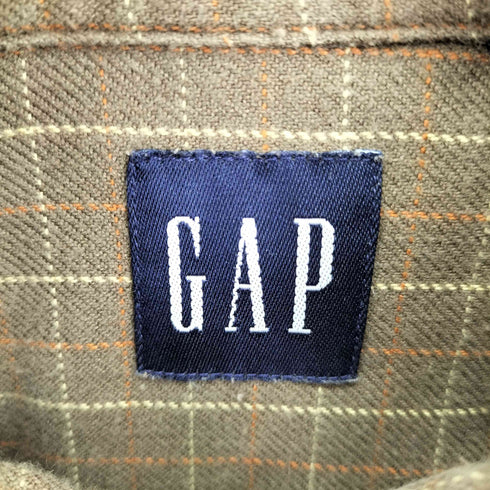 ギャップ Gap 00S チェック L/S BD シャツ メンズ import:M