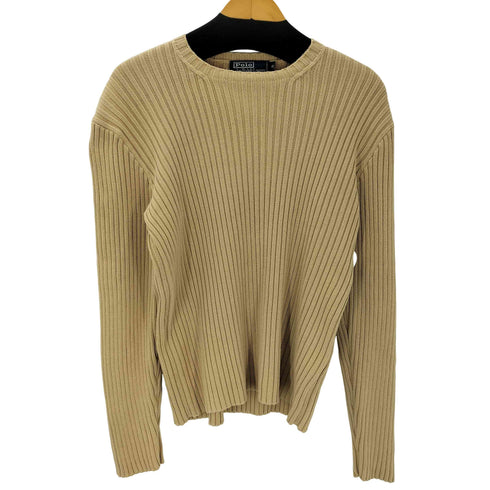 ポロバイラルフローレン Polo by RALPH LAUREN 90S ポニー無し ローゲージ コットン リブ ニット セーター メンズ 110