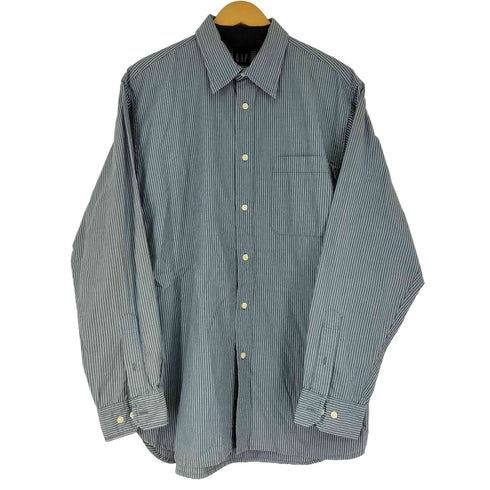 ギャップ Gap 00S ストライプ L/S シャツ メンズ import:M