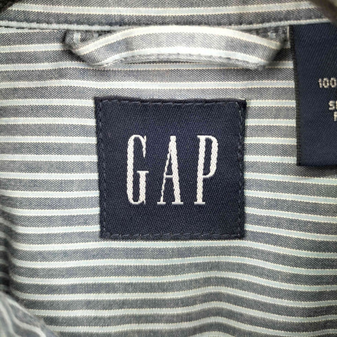 ギャップ Gap 00S ストライプ L/S シャツ メンズ import:M