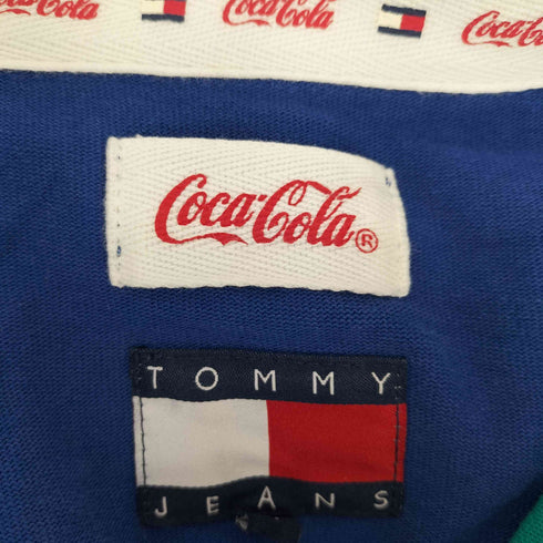 トミーヒルフィガー TOMMY HILFIGER 企業ロゴ 刺繍 L/S ボーダー ラガー ポロ シャツ メンズ import:M