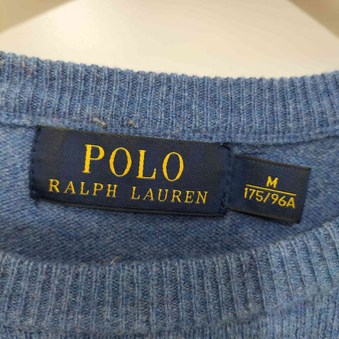 ポロラルフローレン POLO RALPH LAUREN ポニー刺繍 メリノウール メランジ クルーネックニット セーター メンズ import:M