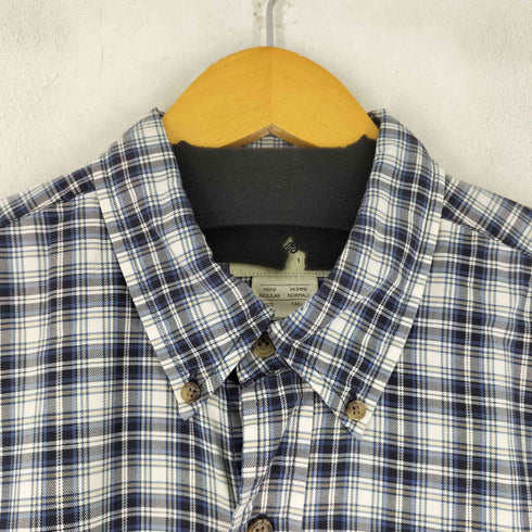 エディーバウアー Eddie Bauer 90S 白タグ チェック L/S BD シャツ メンズ import:L
