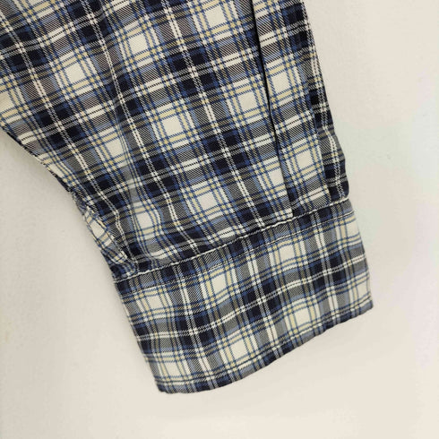 エディーバウアー Eddie Bauer 90S 白タグ チェック L/S BD シャツ メンズ import:L