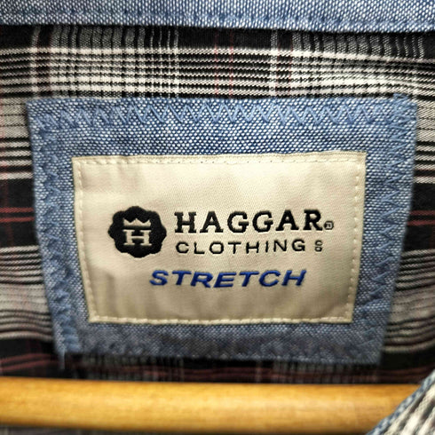 ハガークロージング HAGGAR チェック L/S BD シャツ メンズ import:L
