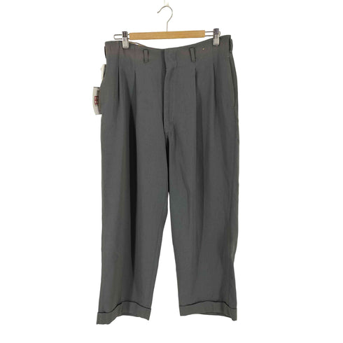 50S WALDESジップ 2タック ウールギャバ スラックス メンズ