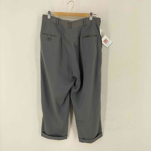 50S WALDESジップ 2タック ウールギャバ スラックス メンズ