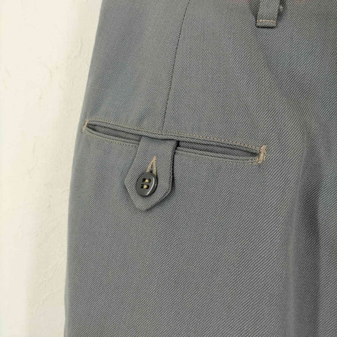 50S WALDESジップ 2タック ウールギャバ スラックス メンズ