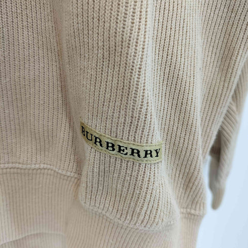 バーバリーゴルフ BURBERRY GOLF ロゴ刺繍 リブニット ハーフジップ セーター メンズ import:M