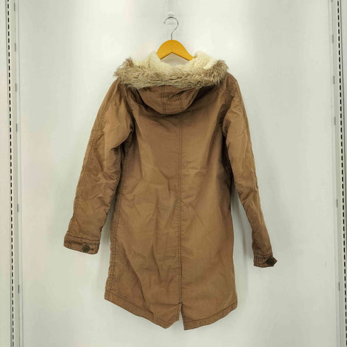 エドウィン EDWIN 裏地キルティング ハーフ丈 中綿 ファー コート レディース L