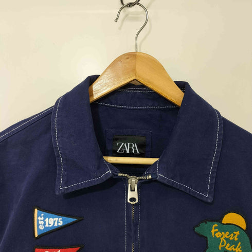 ザラ ZARA FOREST PEAK 製品染めキャンバスジャケット メンズ import:L