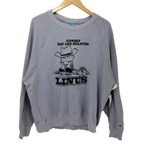 フルーツオブザルーム FRUIT OF THE LOOM × PEANUTS ラグラン クルーネックスウェット メンズ JPN:L